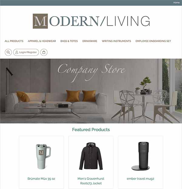 Modern Living demo site thumbnail